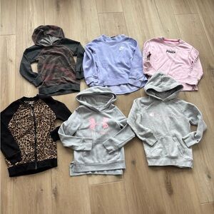 💛Girls size 7/small Hoodie/Jacket lot💛